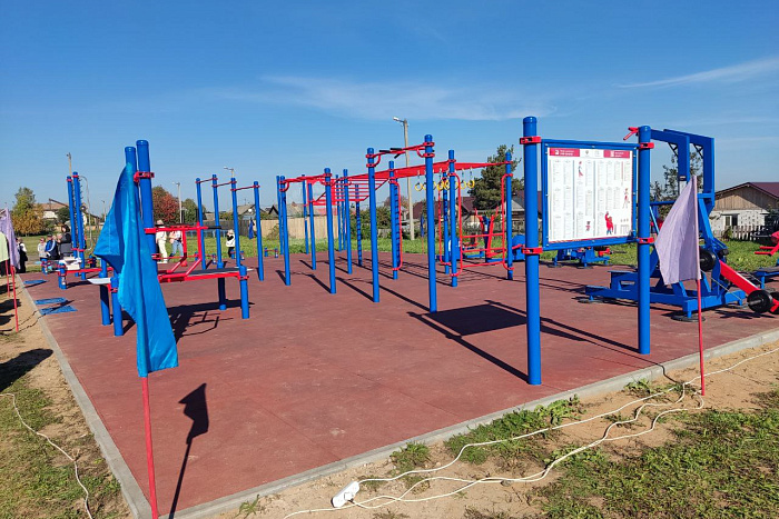 В деревне Стулово появилась новая площадка ГТО. В деревне Стулово появилась новая площадка ГТО.